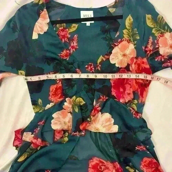 MISA LOS ANGELES Floral Morgan Robe Top Dress romantic feminine - Picture 15 of 15